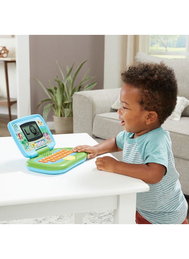 LeapFrog - 2 in 1 My own LeapTop Touch Laptop, Green, Learning Tablet for Kids with 10 Modes of Play, with Letters, Numbers, Vocabulary and Animals, Toy Laptop for Kids Ages 2 Years + - Image 1