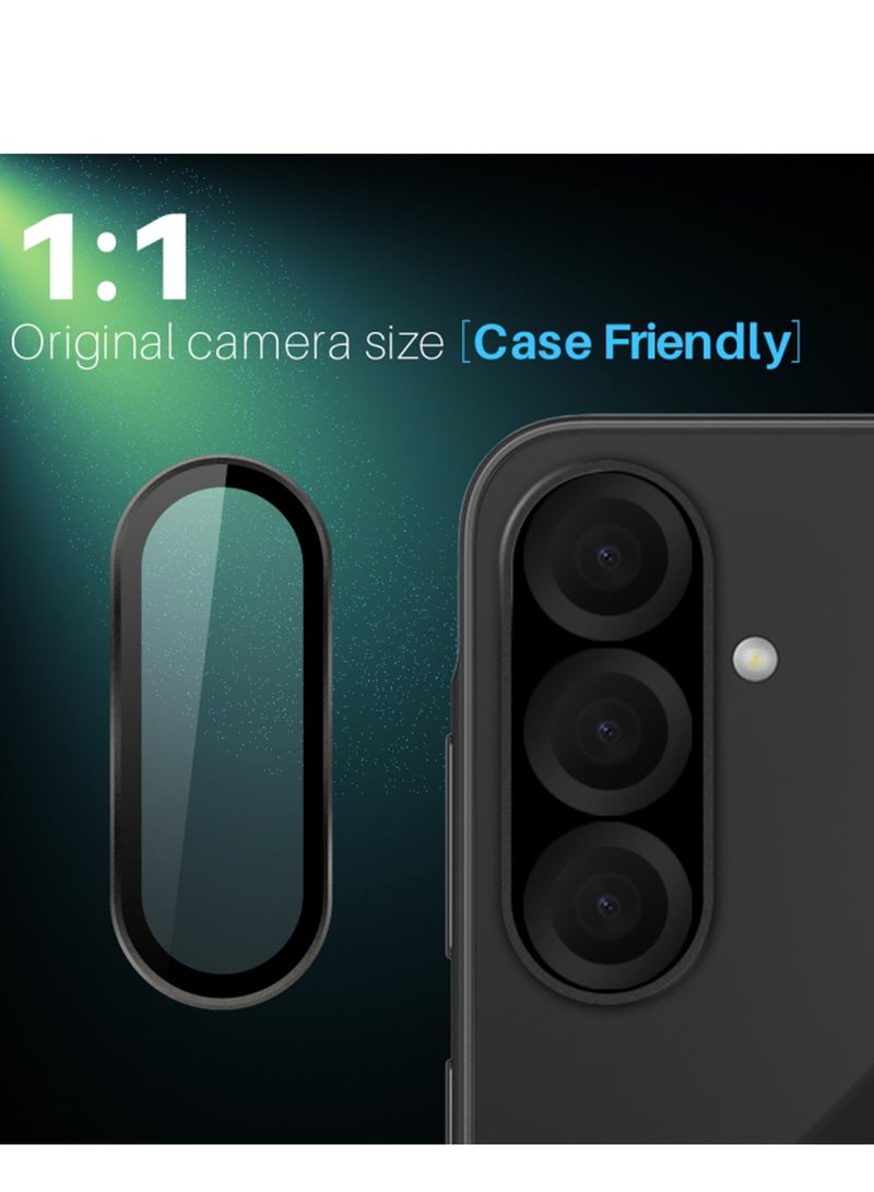 لجهاز سامسونج جالكسي A56 - واقي عدسة الكاميرا، زجاج مقسى فائق النحافة مقاوم للخدش مع حواف من الألمنيوم - Image 3