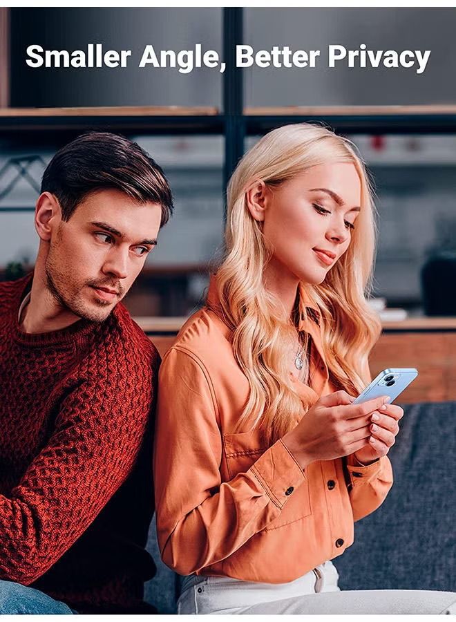 IAF iphone 14/iphone 13/iphone 13 pro privacy protector 2 pack for screen anti-scratch with alignment frame bubble free resistant tempe glass anti-spy protector film clear - Image 4