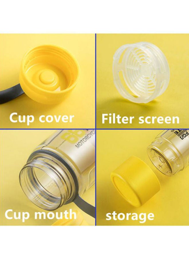 NIBEMINENT Space Plastic Water Cup Yellow/Clear 20.3cm - Image 3