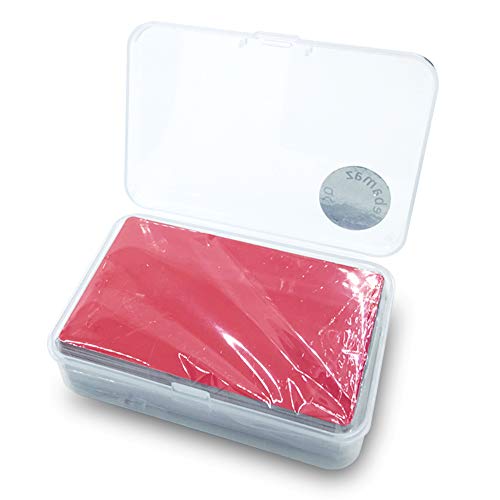 Ebamaz 50PCS Thick 0.45mm Aluminum Metal Business Cards Blanks 3.4 X2.13 inch for Customer Laser Engraving (Red, Blank) - Image 3