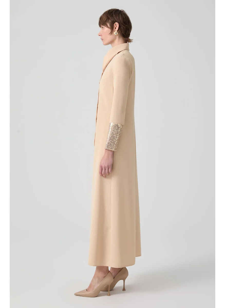 Touche Sequin Detailed Crepe Dress