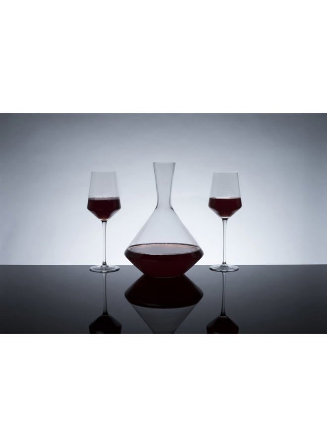Viski Angled Wine Decanter, Glass Pitcher for Red and White Wine, Wine Carafe, Perfect for Wine Lovers, Set of 1, 60oz - Image 3