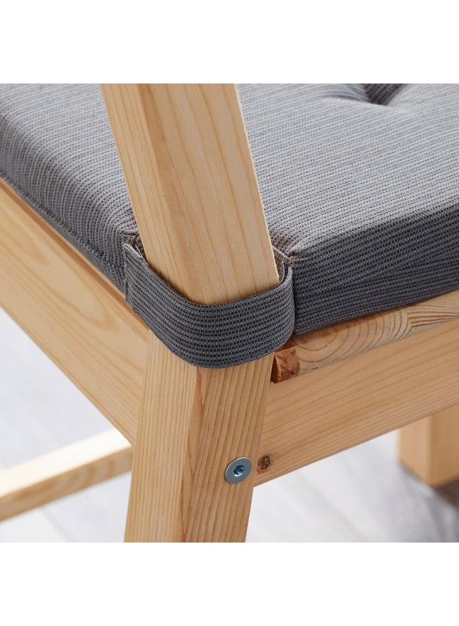 erorex Chair pad, grey, 42/35x40x4 cm - Image 4