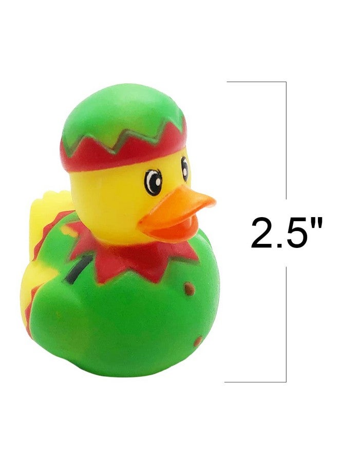 ArtCreativity Christmas Rubber Duckies for Kids, Pack of 12, Holiday-Themed Rubber Ducks for Bath or Pool, Fun Christmas Duckies Party Favors, Bulk Xmas Ducks for Cruise Ship & Events - Image 3