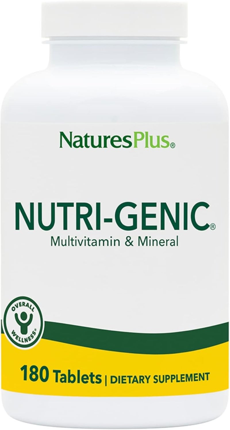 Nature's Plus Nutri-Genic Multivitamin & Mineral Supplement - 180 Tablets - Image 1