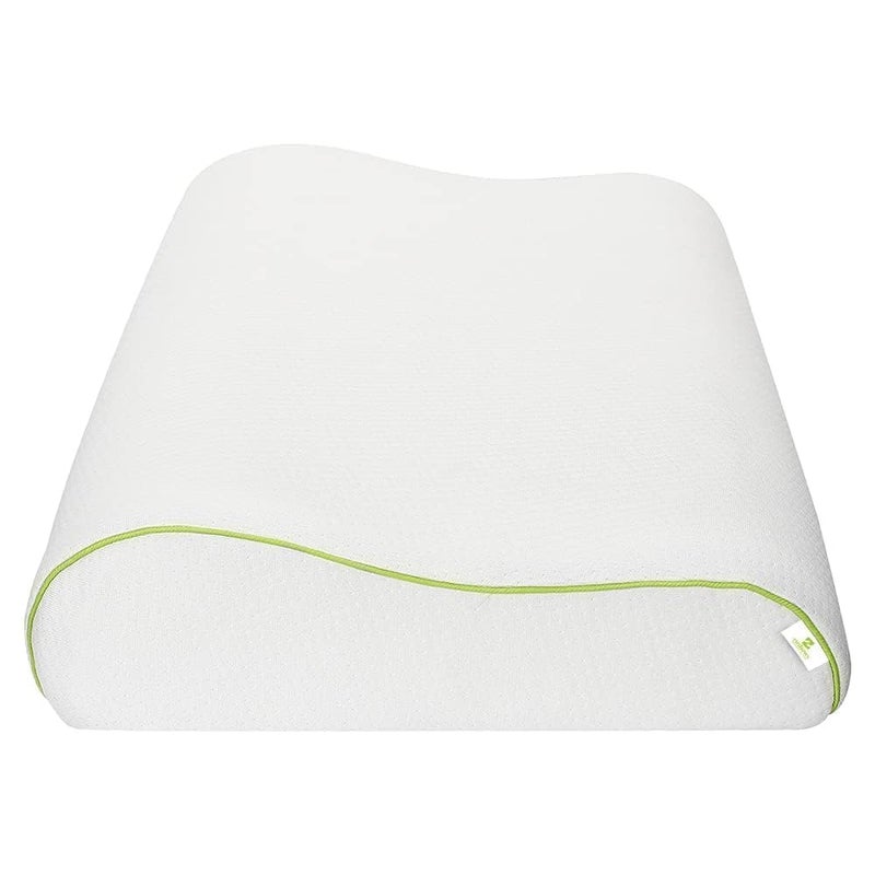 Cushows Memory Foam Contour Cervical Pillow for Relief from Neck, Shoulders and Back Pain for Side Sleepers - (15" x 24" x 4" inches) (White, Pack of 1) - Image 2