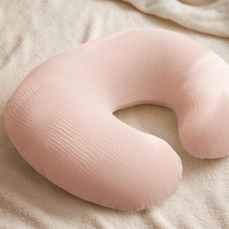 Konssy Muslin Nursing Pillow Covers, 100% Cotton Soft & Adorable Covers for Breastfeeding Pillows, Slipcovers for Newborn Baby Boys & Girls - Image 5