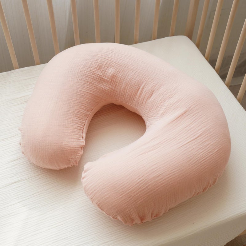 Konssy Muslin Nursing Pillow Covers, 100% Cotton Soft & Adorable Covers for Breastfeeding Pillows, Slipcovers for Newborn Baby Boys & Girls - Image 3