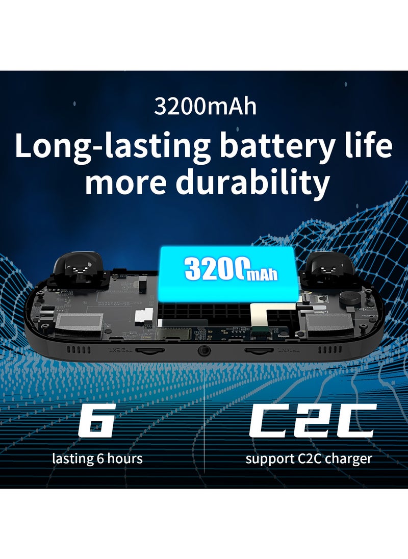 ANBERNIC  - Anbernic RG40XX H Handheld Game Console 4.0 IPS Screen -Linux 64-bit-H700 quad-core ARM Cortex-A53 1.5GHz Frequency- core 3200mAh 5G WiFi Bluetooth HDMI Output 【Black-64G Emulators Over 5000 Games Pre-installed 】 - Image 1