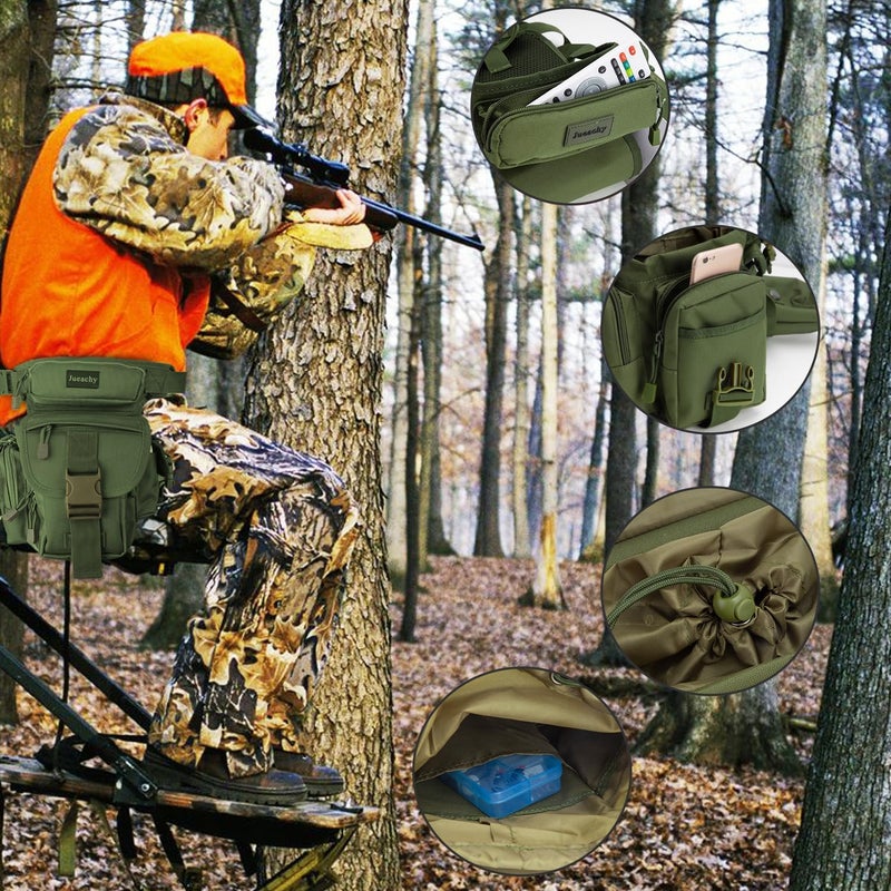 Jueachy Drop Leg Bag for Men Tactical Metal Detecting Thigh Pack with Water Bottle Pouch - Image 2