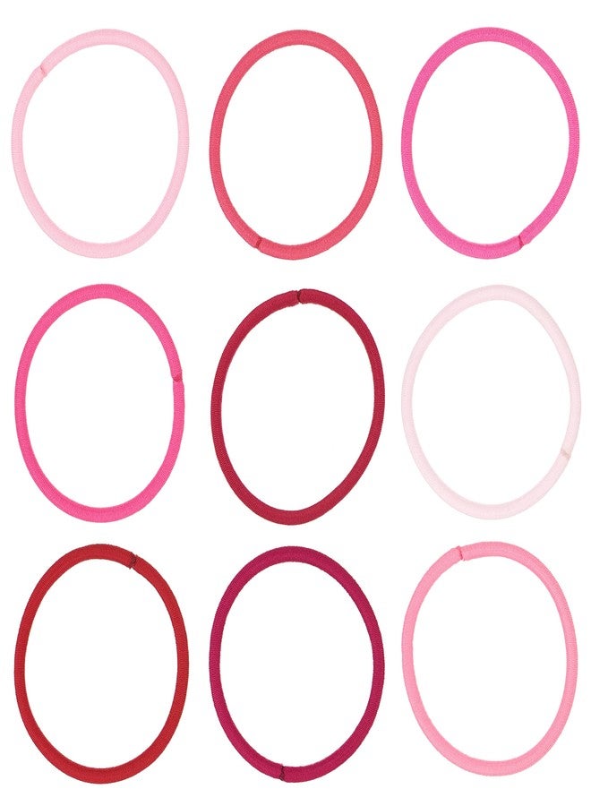 Expressions 216-Piece Hair Ties, 4mm Hair Elastics Shades Of Pink Colors Value Pack, No Metal Hair Bands for Women, Durable Ponytail Holders For Thick Hair, Curly Hair and All Hair Types - Image 2