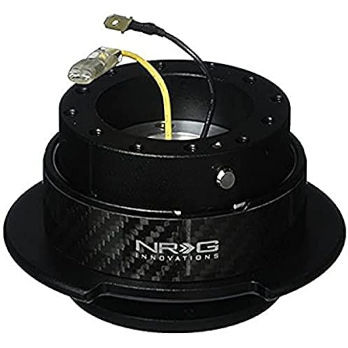 NRG SRK-250CF Quick Release Kit (Black/CF Ring) - Image 1