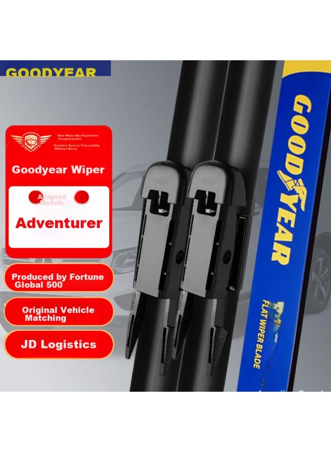 GOODYEAR Goodyear Lincoln Navigator Windshield Wipers, Car Accessories, Original Rubber Strip, Specialized Front Wiper Blades, 27/18 Inches, 1 Pair  - Image 1