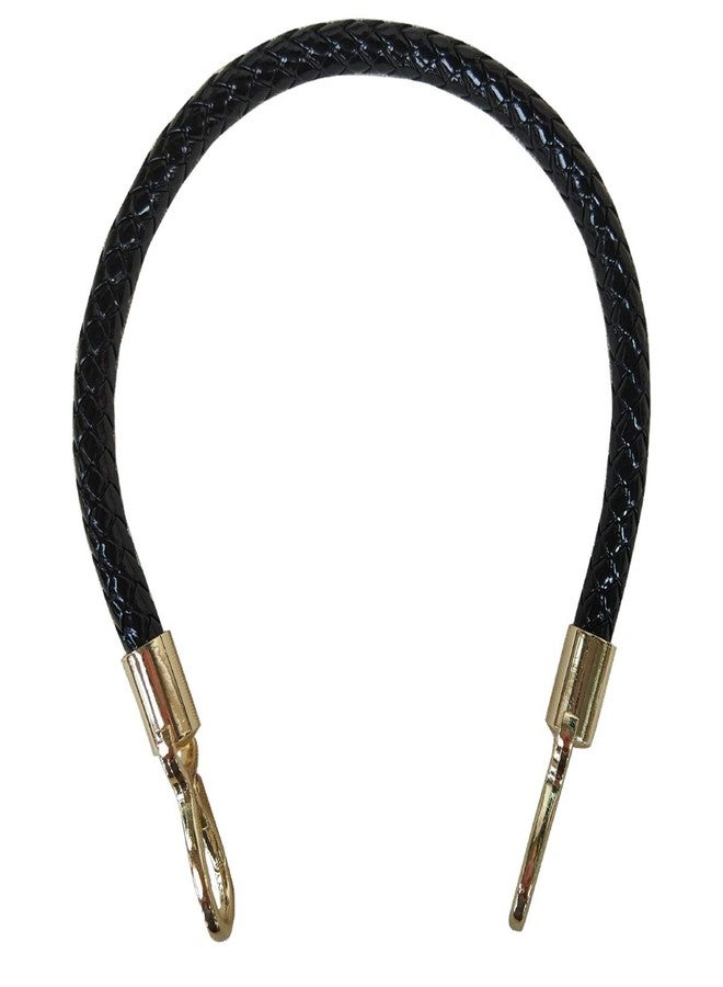ZLYY 17inch / 43cm Synthetic Leather PU Shoulder Strap Replacement Handbag Purse Handle with Gold Tone Buckles (Black) - Image 2