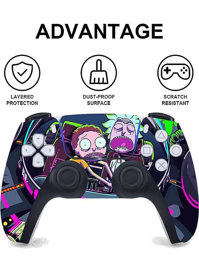 Sony PS5 Digital Version Skin for Console and Controllers Vinyl Sticker Durable Scratch Resistant Bubble-Free Console Skin & Controller Skin Bundle  - Image 3
