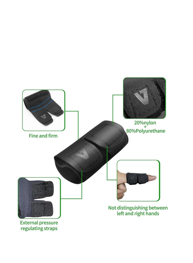 Finger splints for Middle, Ring, Index, Thumb and Pinky Straightening - Support Brace for Curved, Bent, Locked Stenosing Tenosynovitis Hands - Tendon Lock Release Stabilizer Knuckle Wrap - Image 2