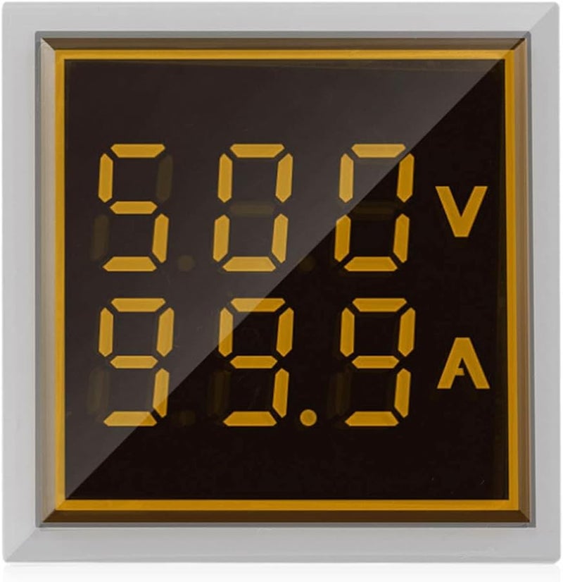 Yellow LED Digital Display AC Voltage Current Meter Indicator 0 100A Easy Home Use - Image 5