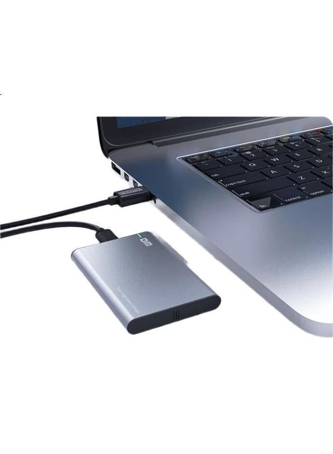 Dm Daimai Type-C External Hard Drive Enclosure, 2.5-Inch, Hd002, Gray-Black, Sata3 Interface, Laptop And Desktop External Case For Ssd And Mechanical Hard Drives - Image 1