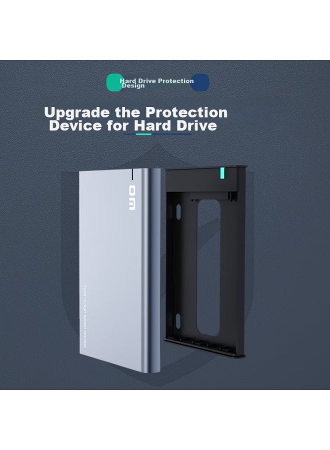 Dm Daimai Type-c External Hard Drive Enclosure, 2.5-inch, Hd002, Gray-black, Sata3 Interface, Laptop And Desktop External Case For Ssd And Mechanical Hard Drives - Image 3