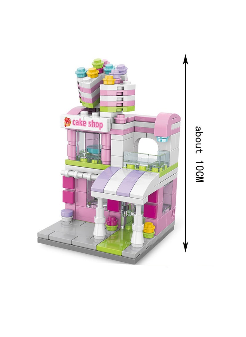 Cake Shop 185pcs Street View Series Building Block Assembly Kit Game And Engineering Toys, Home Decoration, Building Model Creative Gift  - Image 2