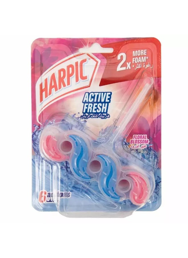 Harpic Harpic Active Fresh Toilet Block, Floral Blossom- 35gms  - Image 1
