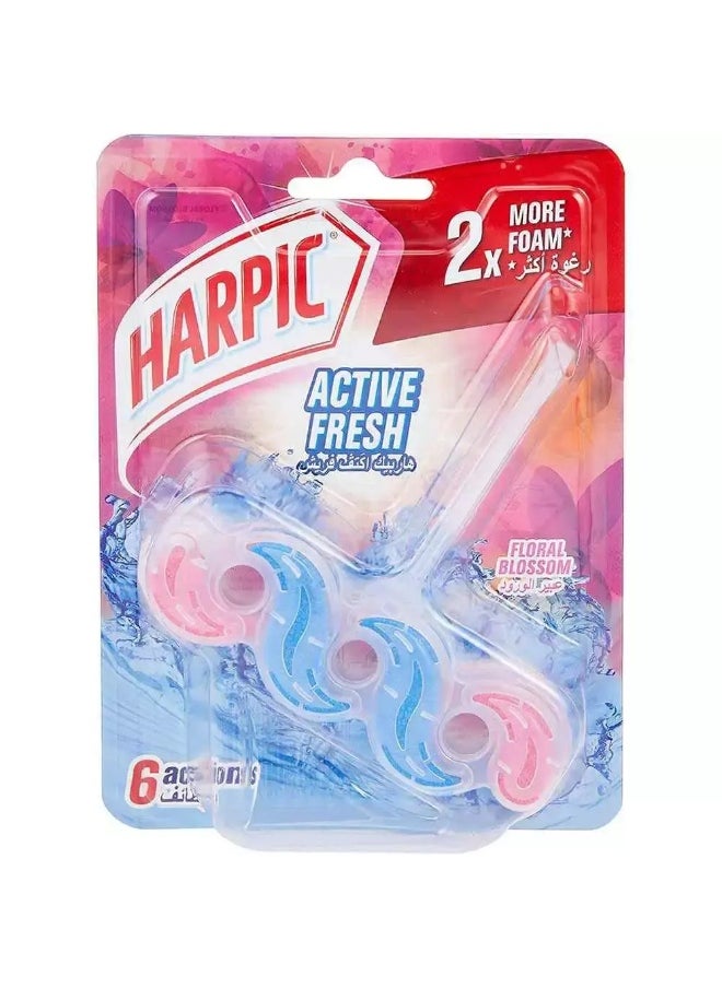 Harpic Harpic Active Fresh Toilet Block, Floral Blossom- 35gms  - Image 4