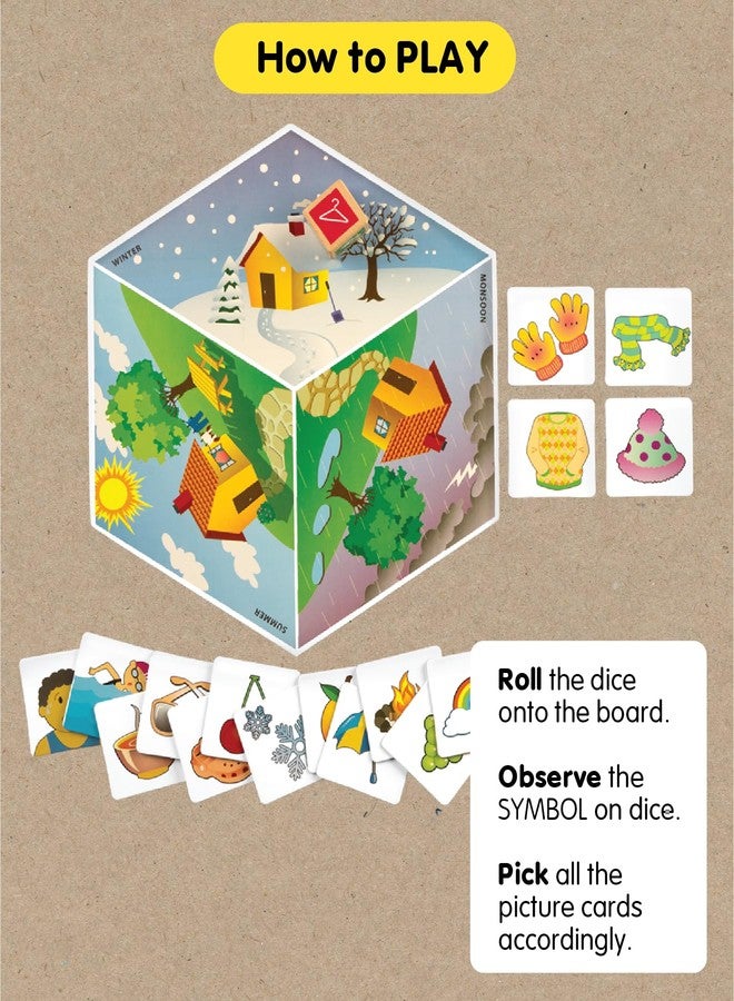 Clever Cubes Weather Watch, Fun Learning Games for Kids, Activity Games, Best Return Gifts Multicolor - Image 4