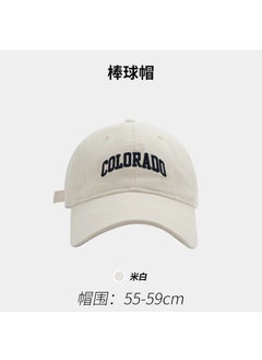 Korean Embroidered Fox Baseball Cap Unisex 322m white ado baseball cap [brushed style]