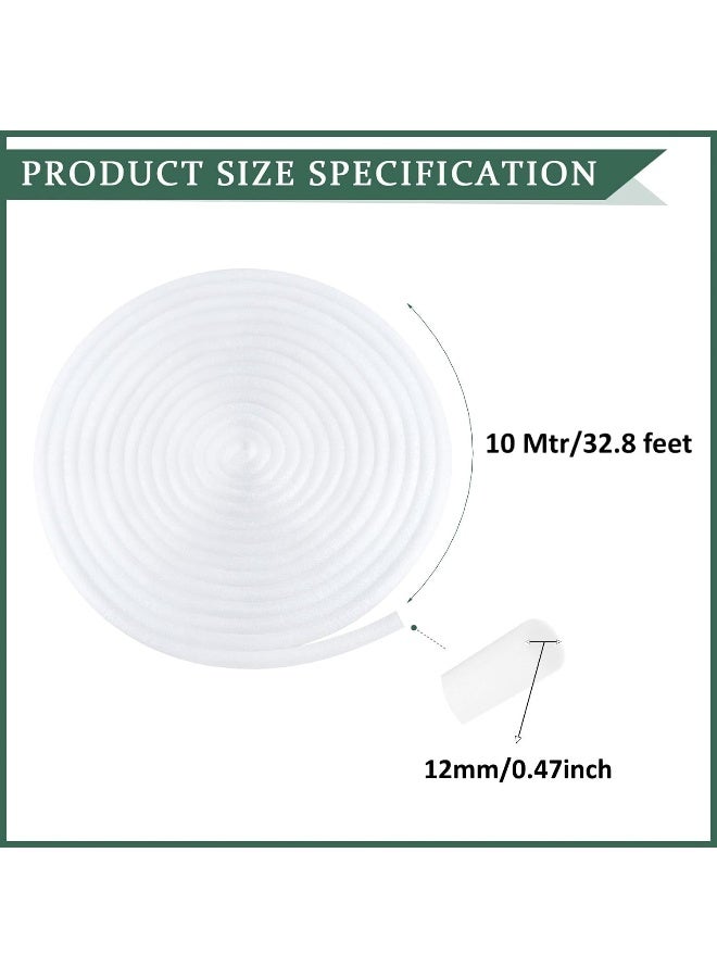 Biella 10Mtr White Colour Backer Rod For Gaps And Joints, Foam Rope Caulk Crack Joint Filler Roll Seal Weather Strip For Home Construction (12Mm) - Image 2