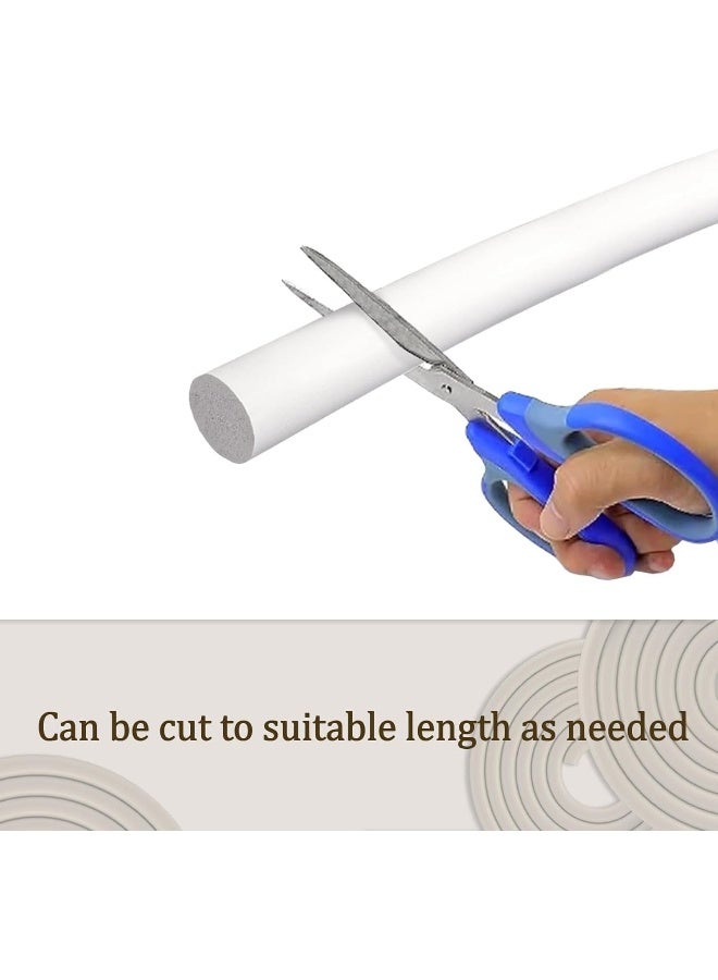 Biella 10Mtr White Colour Backer Rod For Gaps And Joints, Foam Rope Caulk Crack Joint Filler Roll Seal Weather Strip For Home Construction (12Mm) - Image 5