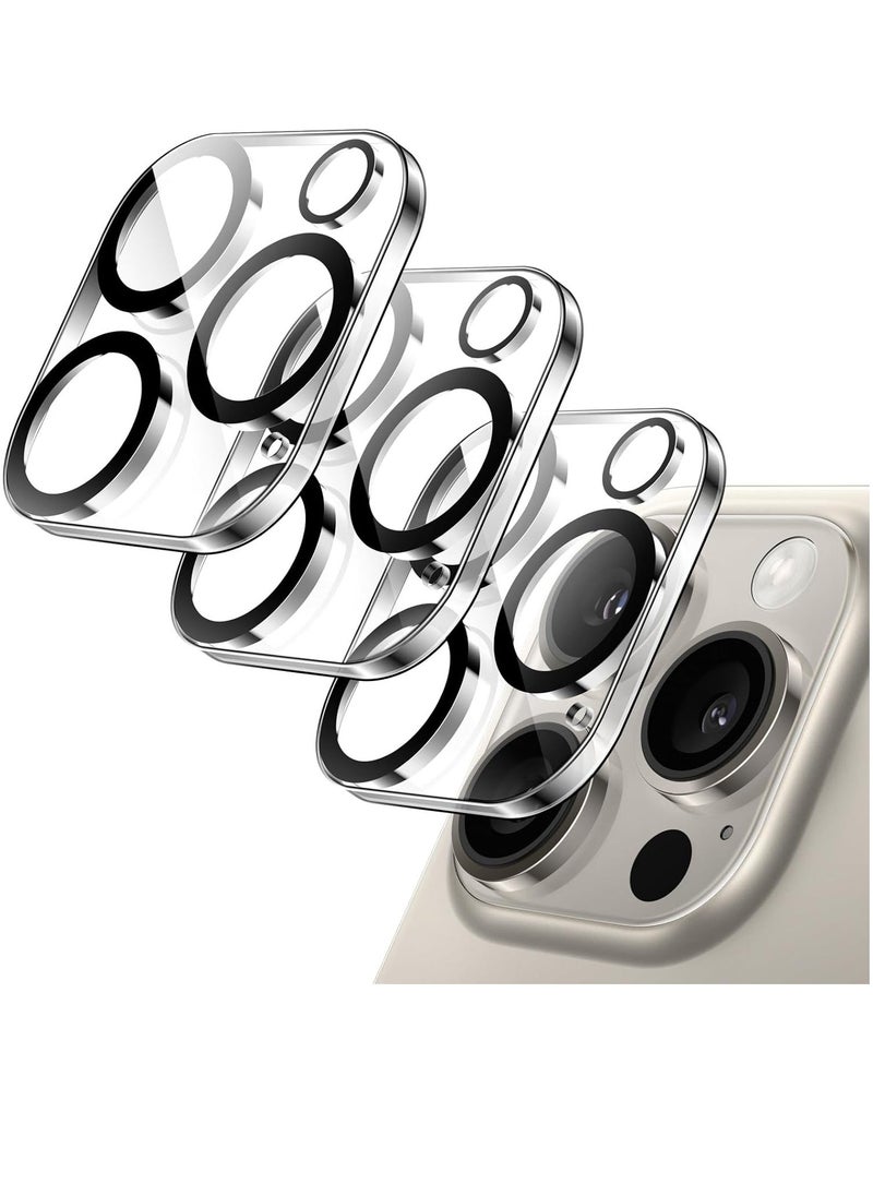 Raxoom 3-Pack Camera Lens Protector for iPhone 16 Pro Max (6.9-Inch) â€“ 9H Tempered Glass, Anti-Scratch, Case Friendly, HD Clear, Night Mode Compatible - Image 1