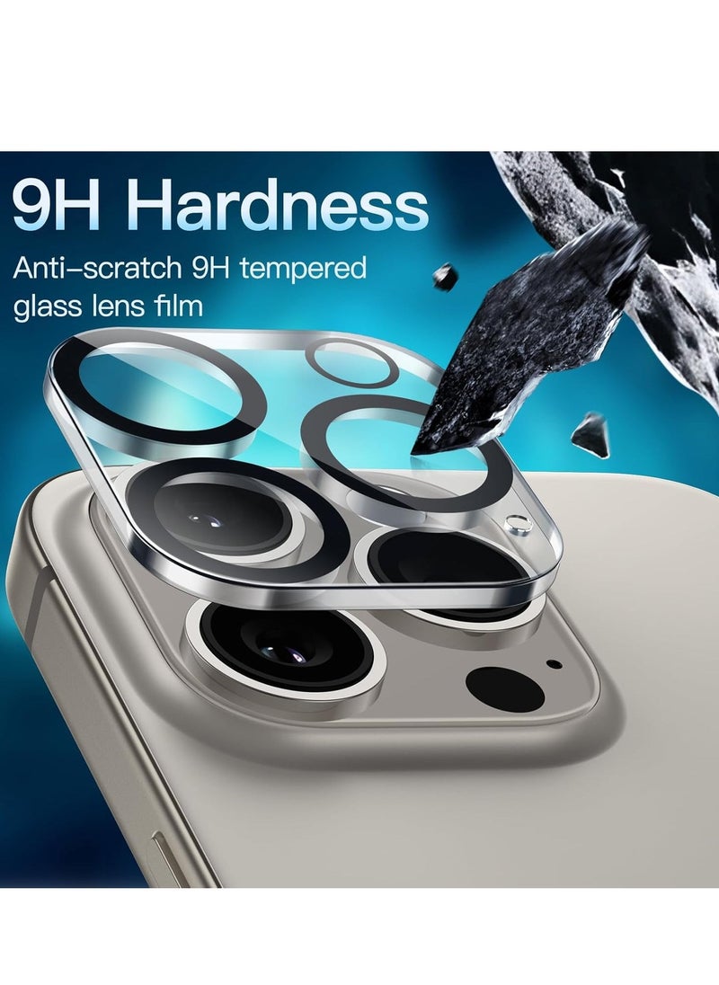 Raxoom 3-Pack Camera Lens Protector for iPhone 16 Pro Max (6.9-Inch) â€“ 9H Tempered Glass, Anti-Scratch, Case Friendly, HD Clear, Night Mode Compatible - Image 4
