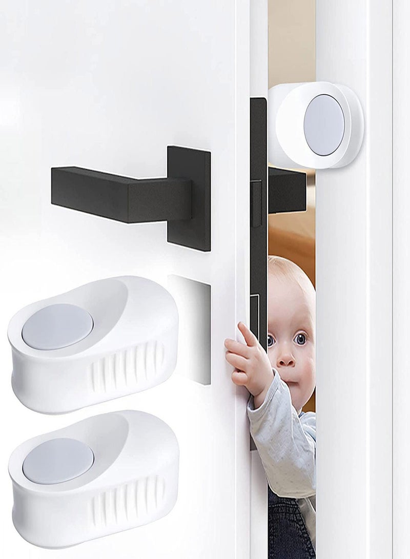 Door Safety Finger Guard, 4Pcs Pinch Guard for Children, Self Adhesive Rotating Child Proof Stopper Kid - Image 1