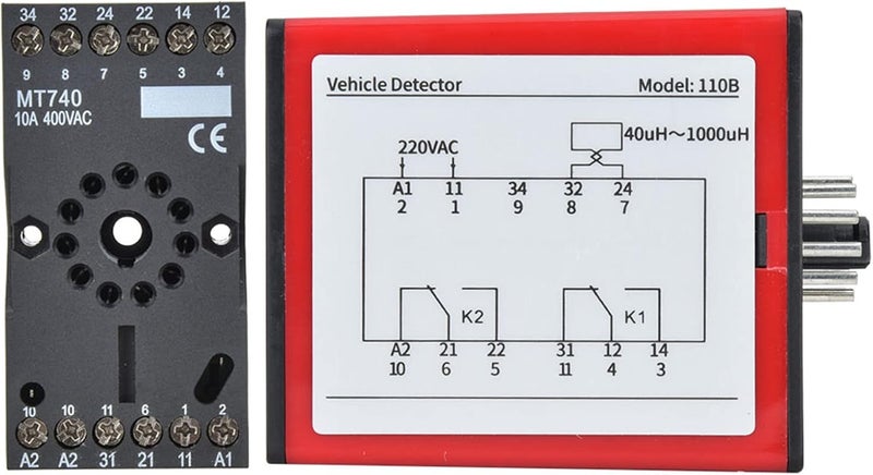 Single Channel Inductive Loop Vehicle Detector, Parking Lot Access Control, AC220V Power - High Sensitivity Adjustment, Ideal for Parking and Security Systems - Image 5