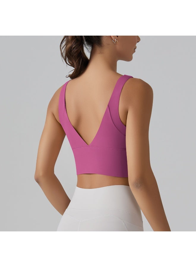 Yoga Bra Underwear Women Summer Shockproof Bra Beautiful Back Sports Running External Wear Training Fitness Yoga Tank Top Bra - Image 1