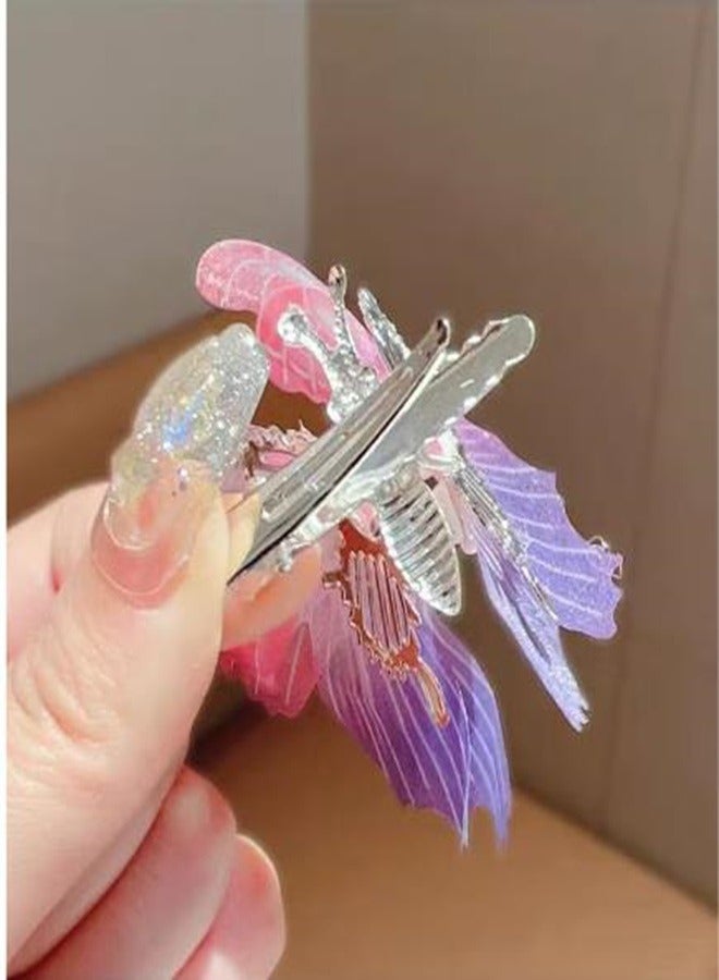 Smart Stylish Beautiful Moving Wings Pearl Big Butterfly Hair Clip For Girls Sweet Hair Decorate Hairpin Kids Lovely Hair Accessories (3) - Image 5