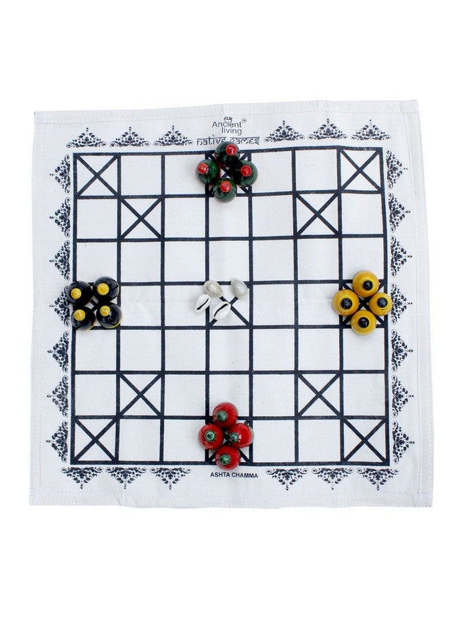 Ashta Chamma Chowka Bara,Katta Mane,Taayam,Kaangi Chaala,Kaana Dua,Traditional Indian Ludo Board Game,Classic Board Game,Logical, Strategy |Suitable For Children 4+ Years
