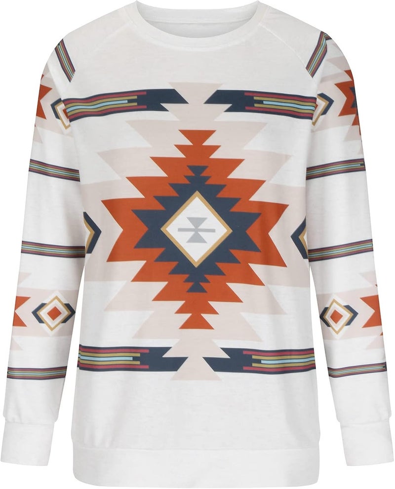 cheekyglo Women Long Sleeve Crewneck Sweatshirt Casual Fit Print Pullover Tops Comfy Loose Soft Basic Tunic T-Shirt Blouse - Image 2
