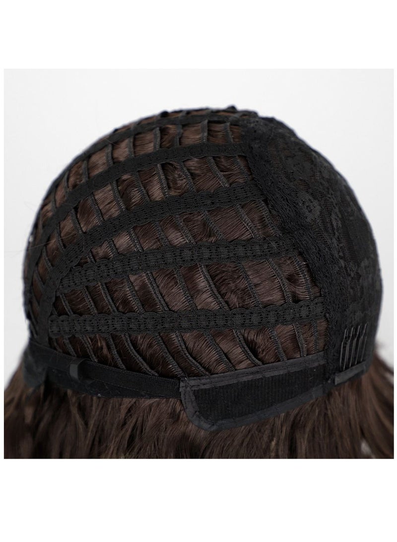 إستيل Estelle الباروكات النسائية الأوروبية والأمريكية الباروكات آلية الألياف الكيماوية أغطية الرأس مع الانفجارات والشعر الطويل المجعد البني - Image 5