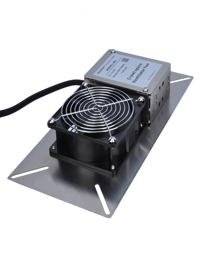 Durablow M1P 110 CFM Air-Out Stainless Steel Crawl Space Vent Fan, Foundation Vent, Radon Mitigation, for Crawl Space Exhaust Fan, Basement Ventilation Fan, Attic, Garage (Stainless steel, M1P) - Image 4