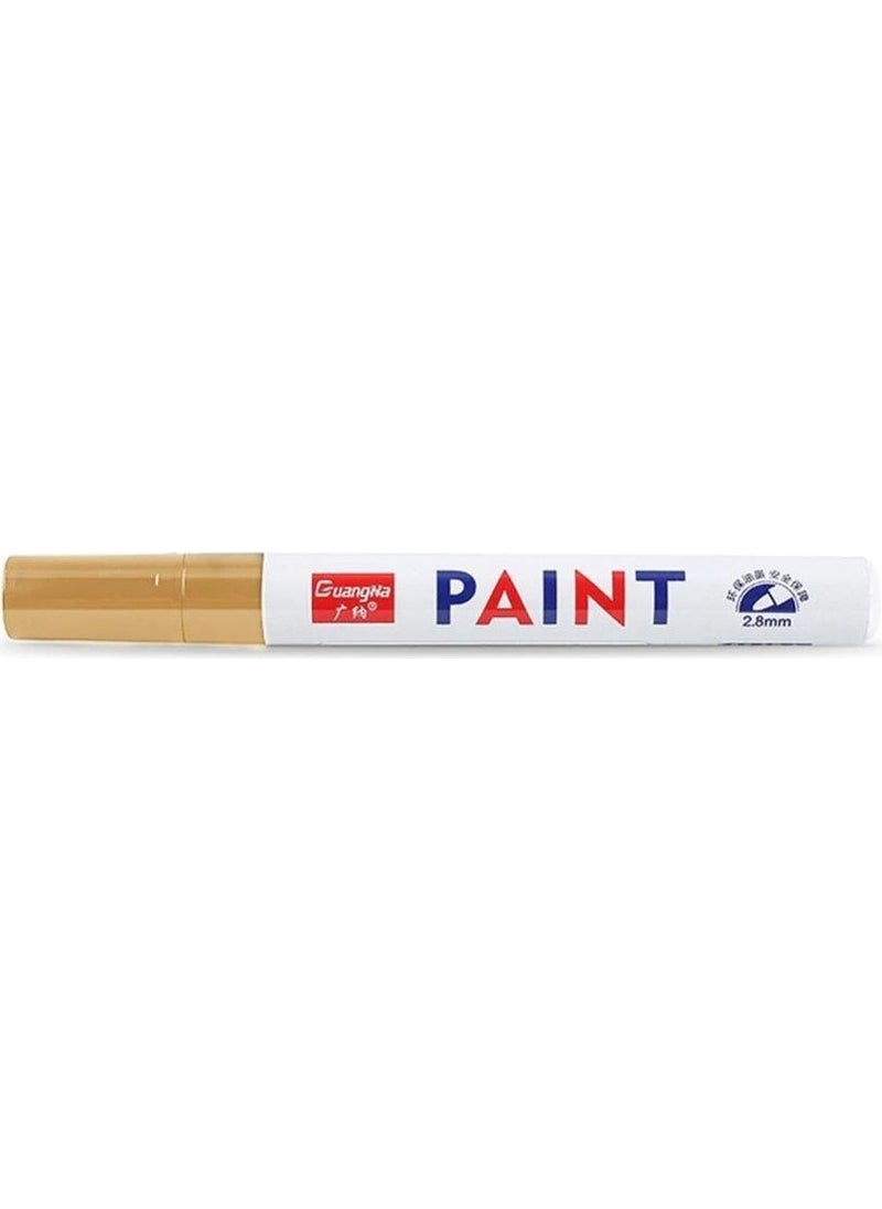 Profisher - Sealing Wax Contour Touch Up Paint Pen Metallic Permanent Marking Gold Dore - Image 1