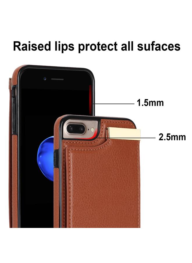 اس-توب جراب لهاتف iPhone 8 Plus / 7 Plus مزود بمشبك معدني وفتحات للبطاقات - Image 4