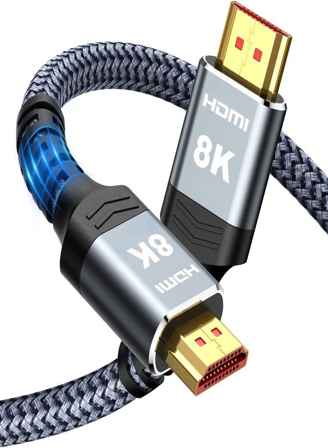 Highwings 8K@60 Long HDMI Cable 15FT/5M, 48Gbps Ultra High Speed HDMI Braided Nylon 4K120 144Hz RTX 3090 eARC HDR10 4:4:4 HDCP 2.2&2.3 Compatible for PS5, PS4, UHD TV and PC - Image 1