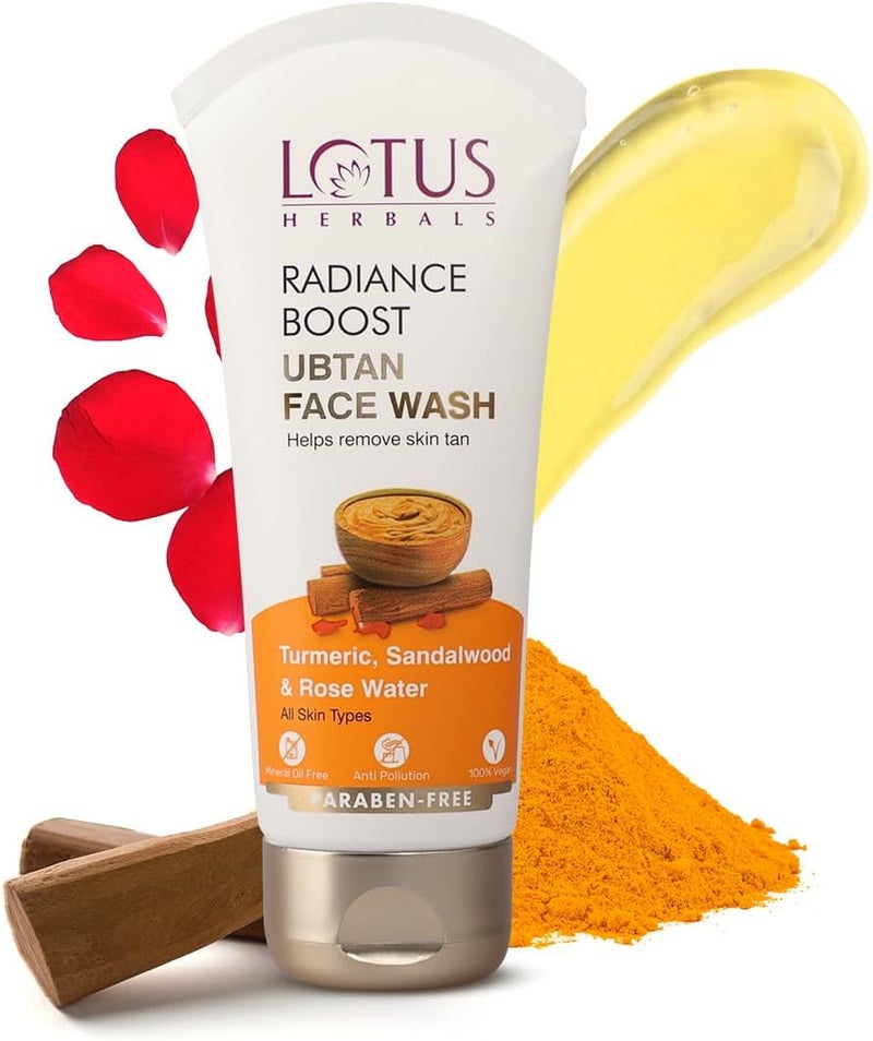 Lotus Herbals Radiance Boost Ubtan Face Wash - Image 1