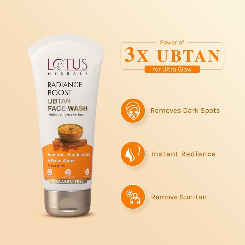 Lotus Herbals Radiance Boost Ubtan Face Wash - Image 2