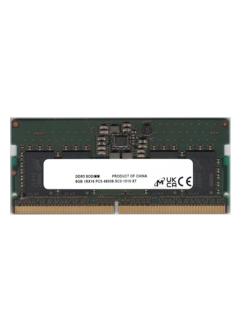 Generic 8GB DDR5 4800MHz SODIMM Laptop RAM – PC5-4800B 1Rx16 1.1V Memory Module for Dell, HP, Lenovo, AIO & Notebook Devices 