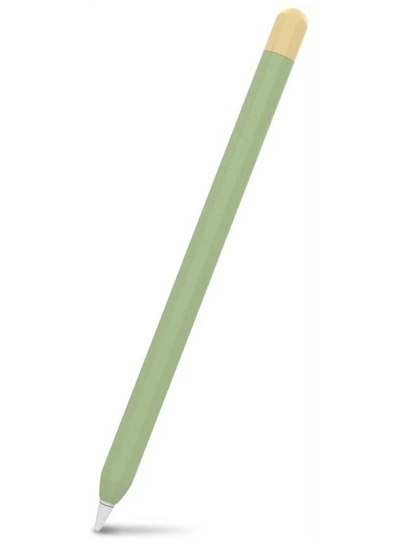 أهاستايل AhaStyle Duotone غطاء غلاف سيليكون ممتاز مضاد للانزلاق لقلم أبل - أخضر أفوكادو - Image 1