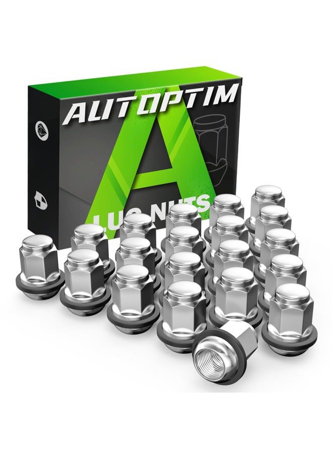 AUTOPTIM M12X1.5 OEM Lug Nuts - Replacement for Honda Accord Civic HR-V Element Acura ILX TSX Factory Style Wheel, Radius Mag Seat with Detachable Plastic Washer Tire Lug Nuts - Image 1