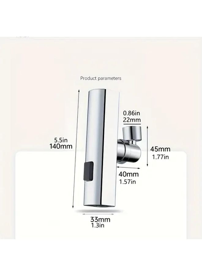 1 قطعة محول صنبور متعدد الوظائف مع 3 أوضاع تحكم وسهل التركيب ومقاوم للتسرب - Image 4